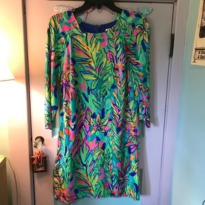 Lilly Pulitzer long-sleeved shift dress